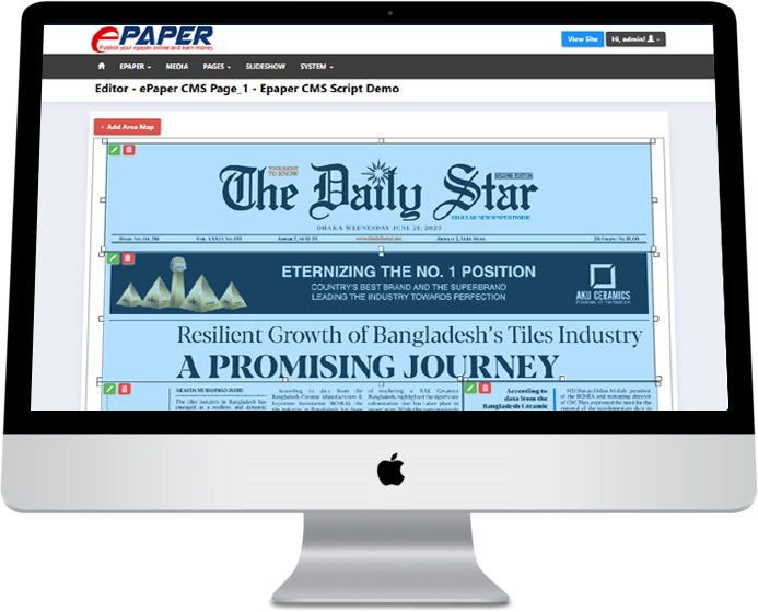 Advantage of Newspaper E-paper ePaper CMS PHP Script